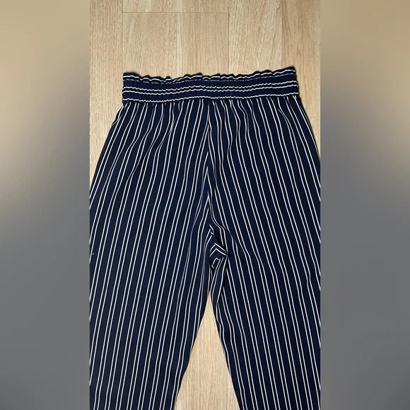 Zara Blue and White Striped Pants - Picture 6 of 6